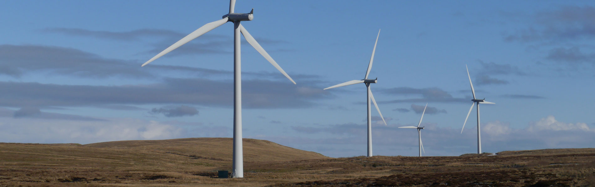 Windmills on a windfarm